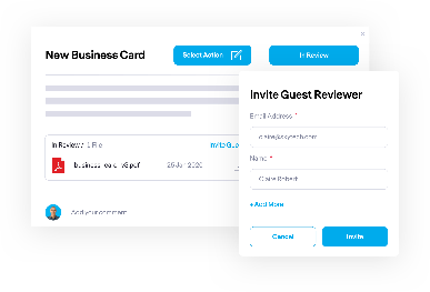 Easily share work with your customers